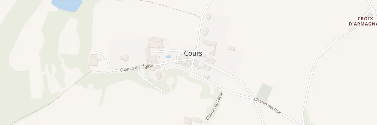 Plan du 5 Chem de l’Eglise à Cours
