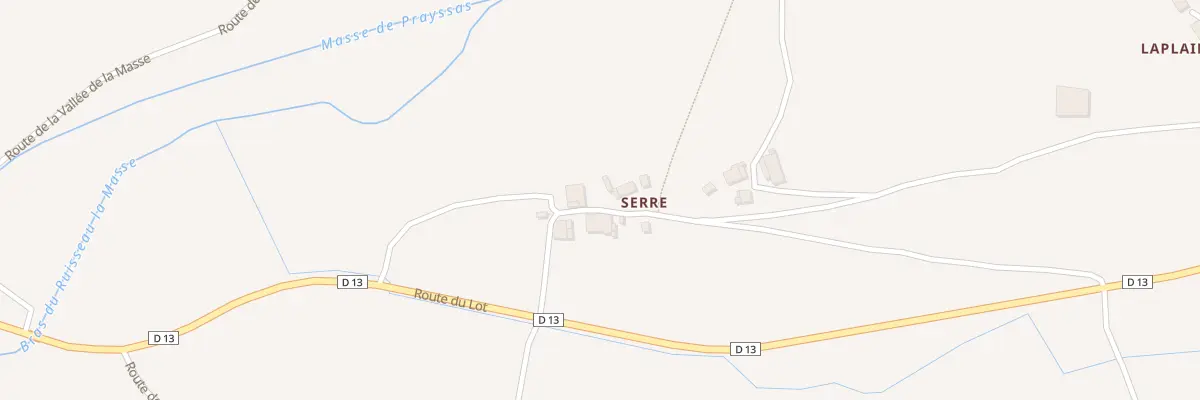 Plan du 107 Serre à Laugnac