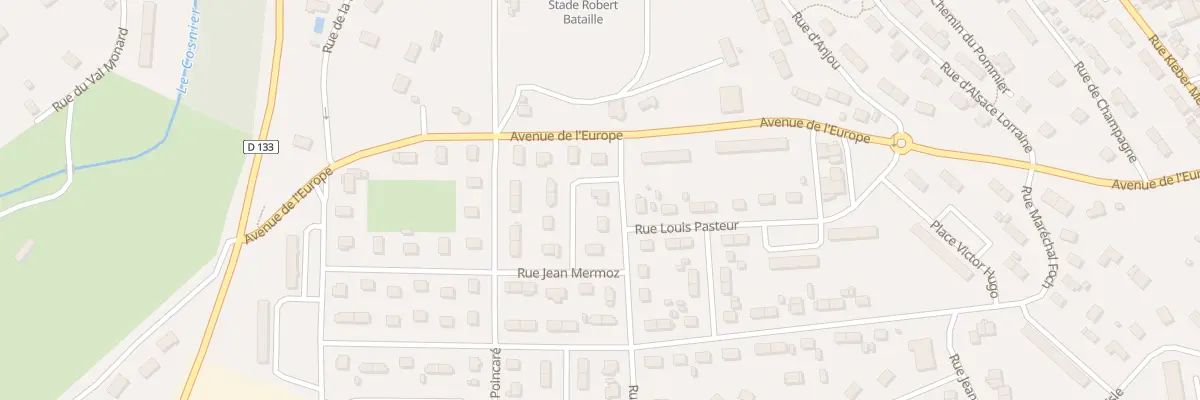 Plan du 4 Rue Jean Bouin à Bernay