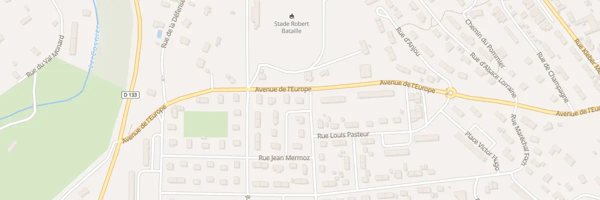 Plan du 2 Rue Jean Bouin à Bernay