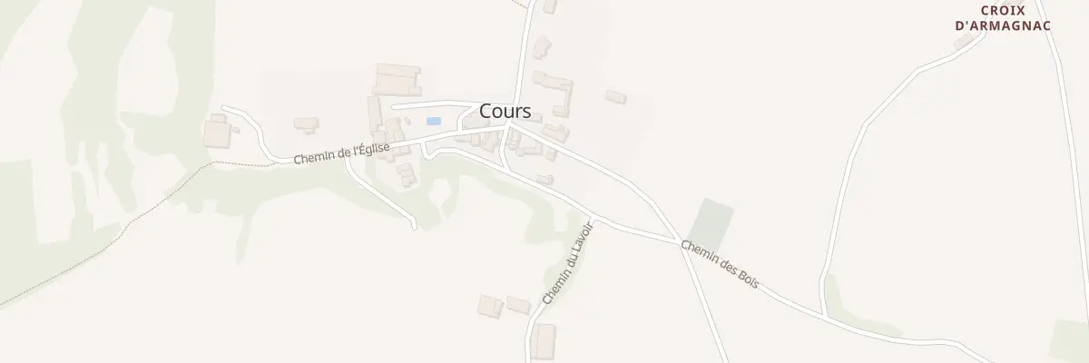 Plan du 1 Chem du Lavoir à Cours