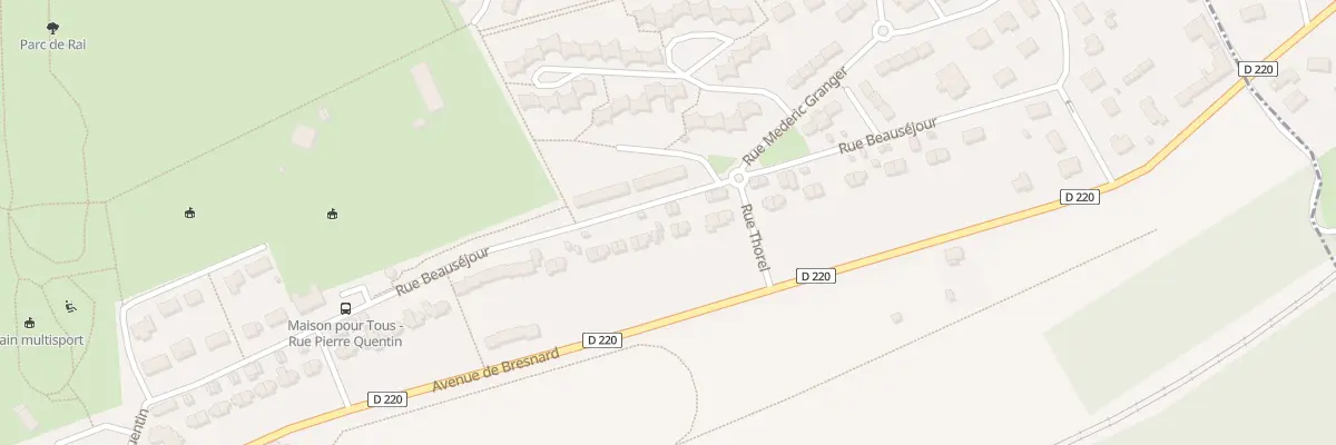 Plan du 58 Rue Beausejour à Rai