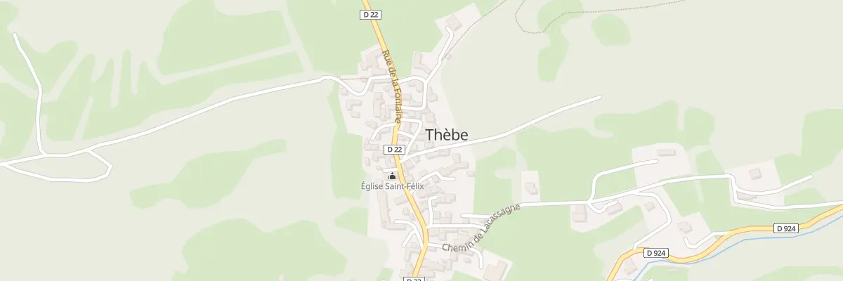 Plan du 47 Le Village à Thèbe