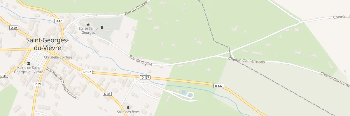Plan du 375 Rue de l’Eglise à Saint-Georges-du-Vièvre
