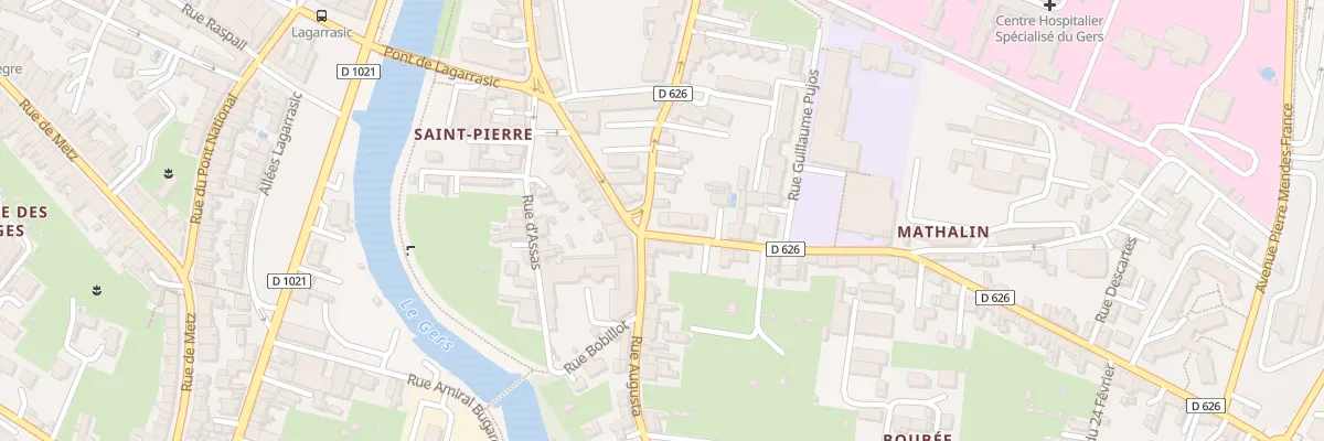 Plan du 1 Rue du 11 Novembre à Auch