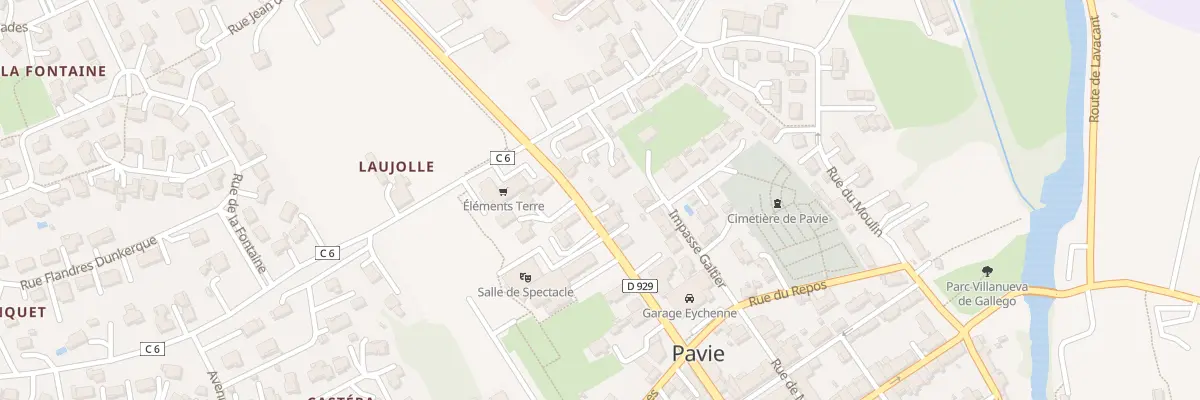 Plan du 1B Rue d’Etigny à Pavie