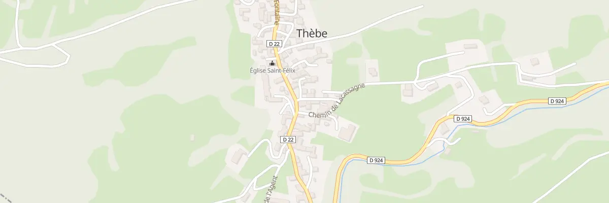 Plan du 25 Le Village à Thèbe