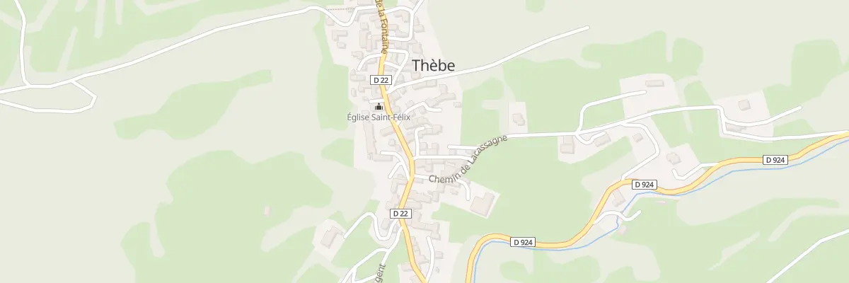 Plan du 26 Le Village à Thèbe