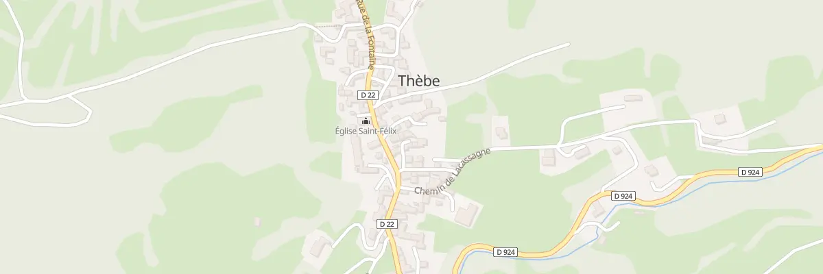 Plan du 28 Le Village à Thèbe