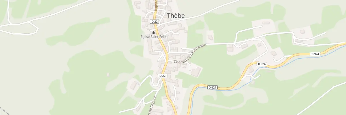 Plan du 20 Le Village à Thèbe