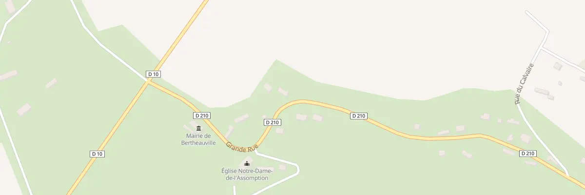 Plan du 318 Grande Rue à Bertheauville