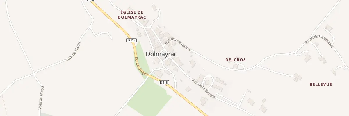 Plan du 399 Rue de la Bastide à Dolmayrac