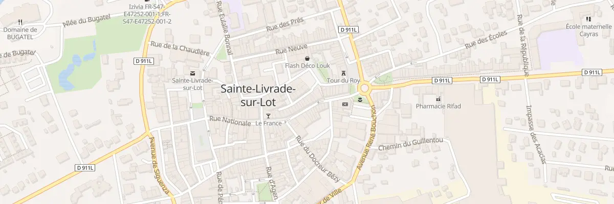 Plan du 24 Rue Nationale à Sainte-Livrade-sur-Lot
