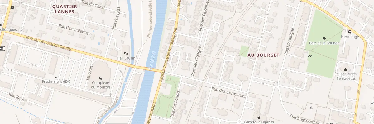 Plan du 1 Rue des Cigognes à Auch