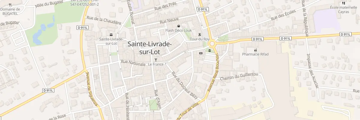 Plan du 23 Rue Nationale à Sainte-Livrade-sur-Lot