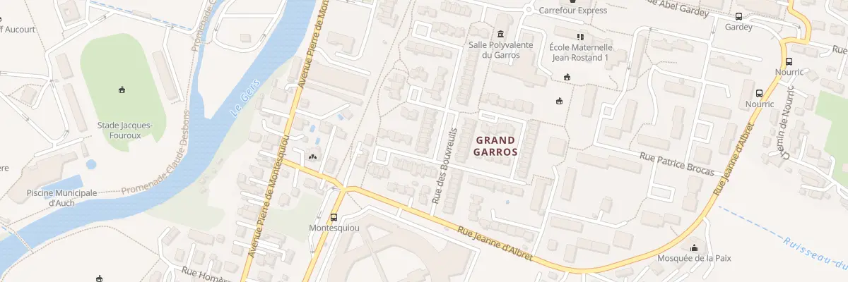 Plan du 9 Rue des Bouvreuils à Auch