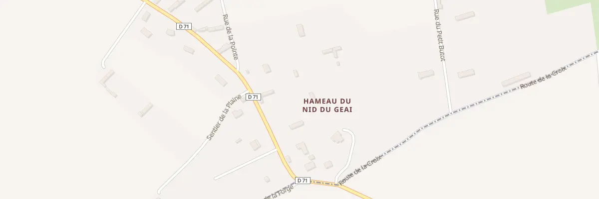 Plan du 11 Rue du Nid de Geai à Butot-Vénesville