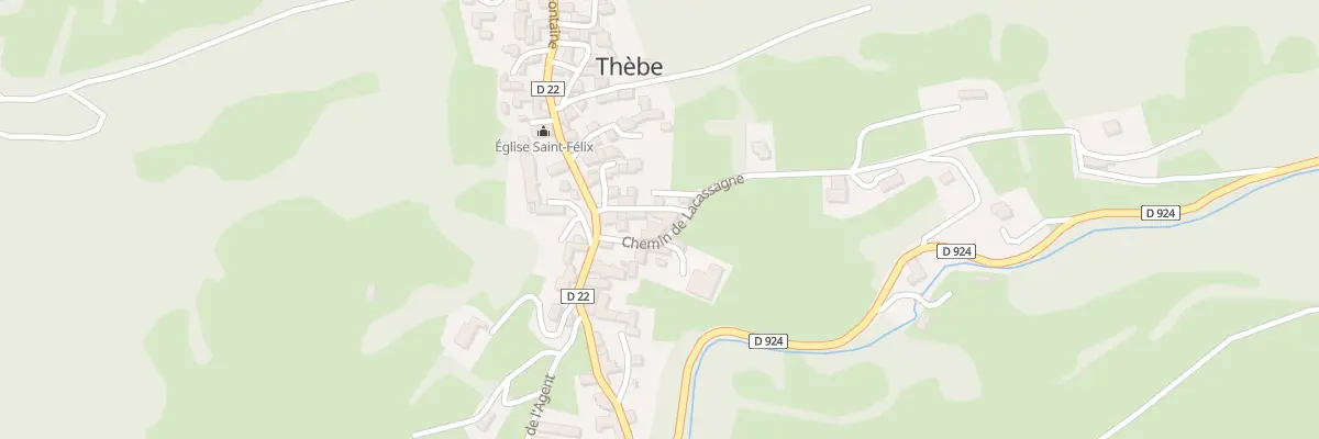Plan du 23 Le Village à Thèbe