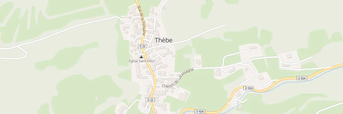 Plan du 5033 Le Village à Thèbe