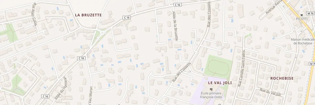 Plan du 11 Rue Michel Petrucciani à Fondettes