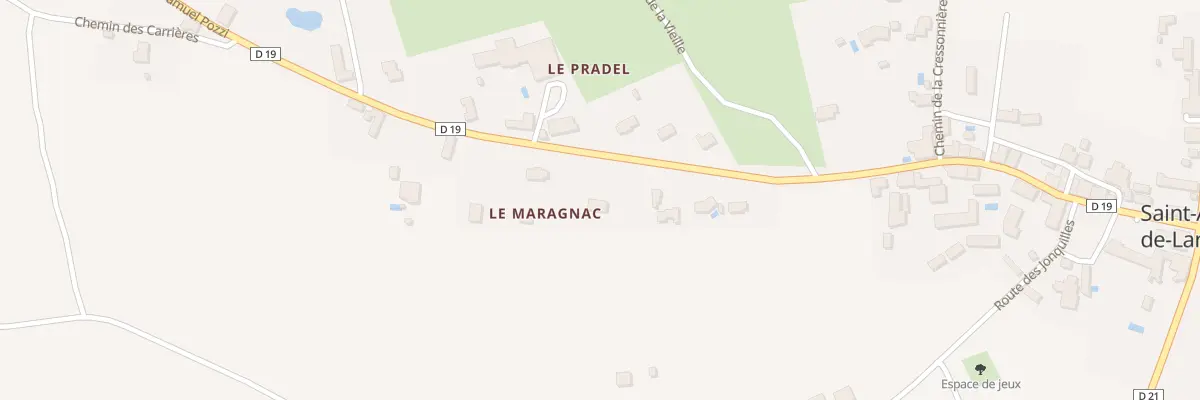 Plan du 513 Rte Samuel Pozzi à Saint-Aubin-de-Lanquais