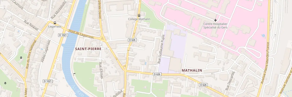 Plan du 15 Rue Eugène Süe à Auch