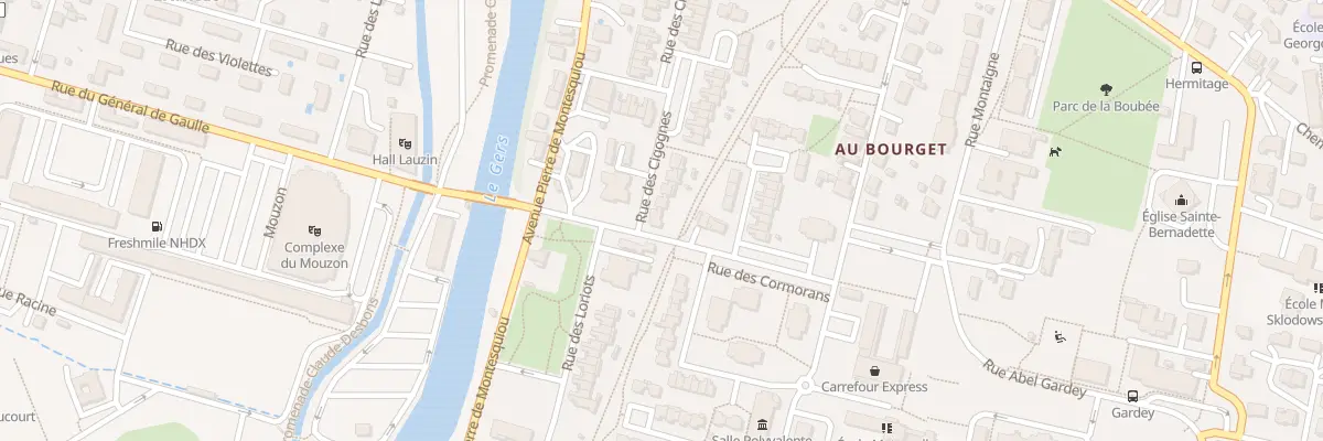 Plan du 2 Rue des Cigognes à Auch