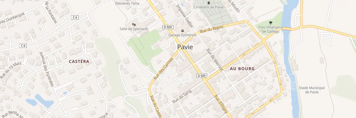 Plan du 3 Rue des Carmes à Pavie