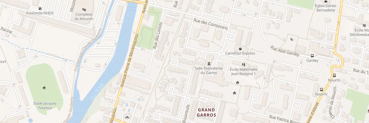 Plan du 66 Rue des Bouvreuils à Auch