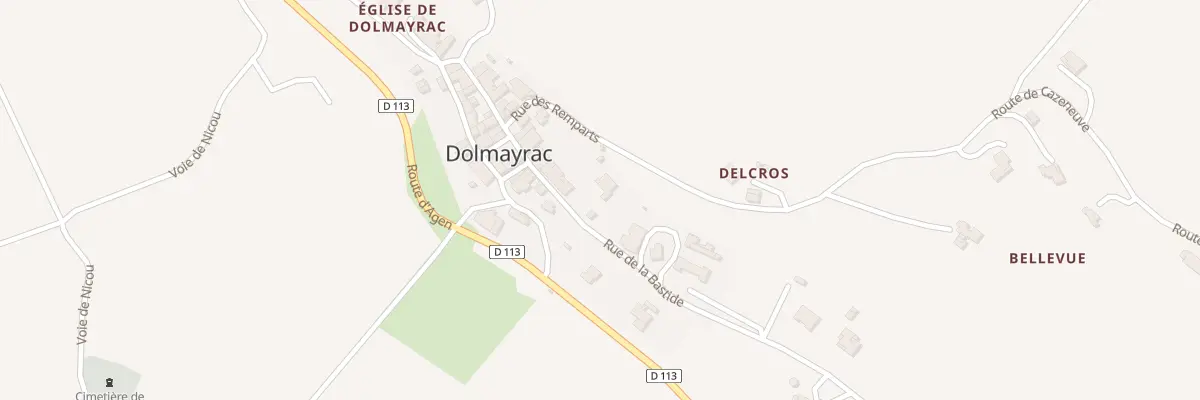 Plan du 447 Rue de la Bastide à Dolmayrac