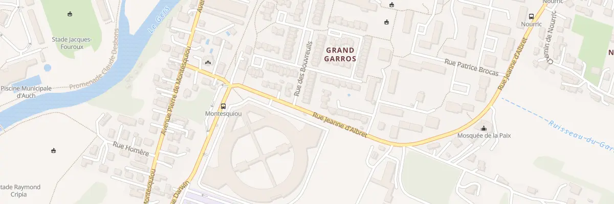 Plan du 2 Rue des Bouvreuils à Auch