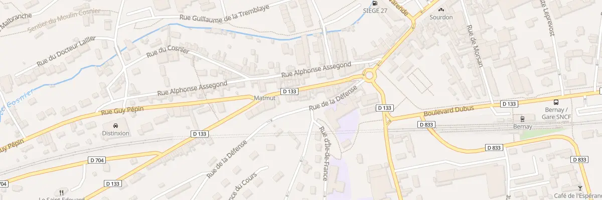 Plan du 38 Rue Maurice Lemoing à Bernay