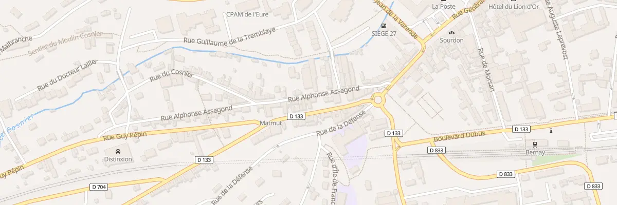 Plan du 17 Rue Maurice Lemoing à Bernay