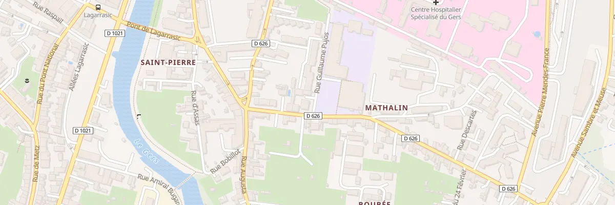 Plan du 13 Rue du 11 Novembre à Auch