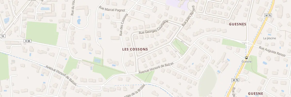 Plan du 3 Rue Jules Renard à Fondettes