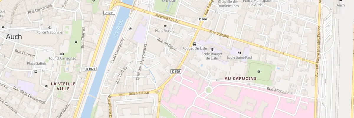 Plan du 30 Rue Rouget de Lisle à Auch