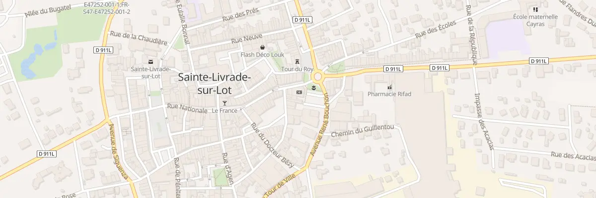 Plan du 2 Pl du Faubourg Gardette à Sainte-Livrade-sur-Lot