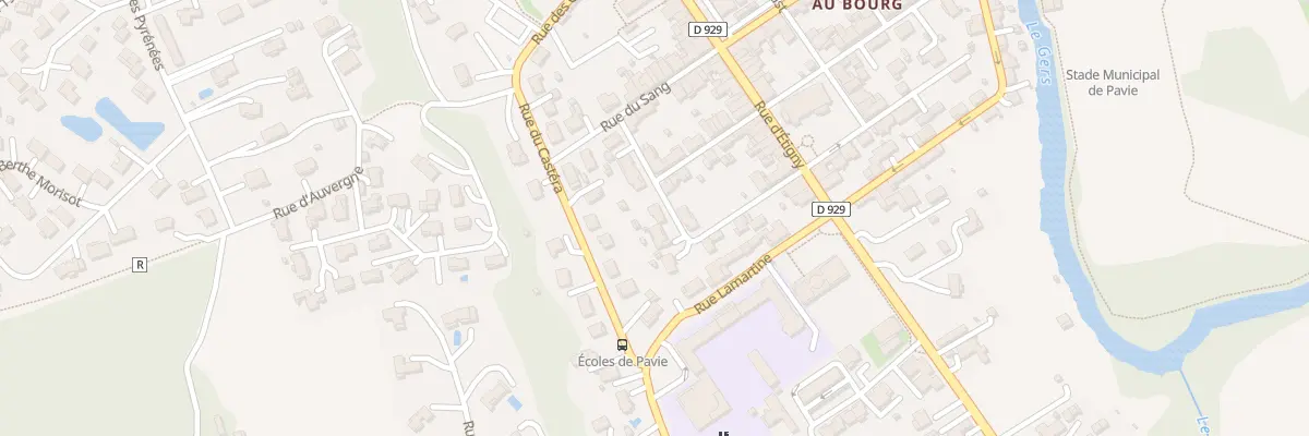 Plan du 9 Rue de Berdoues à Pavie