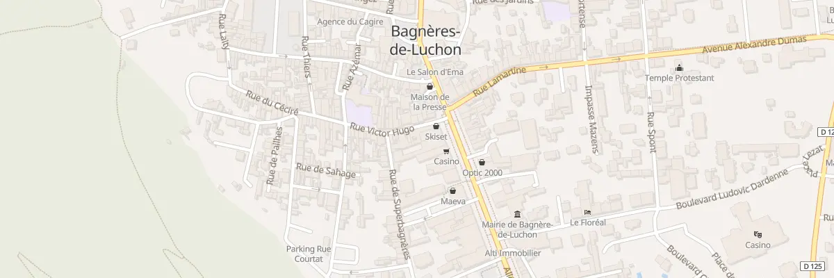 Plan du 2 All d’Étigny à Bagnères-de-Luchon