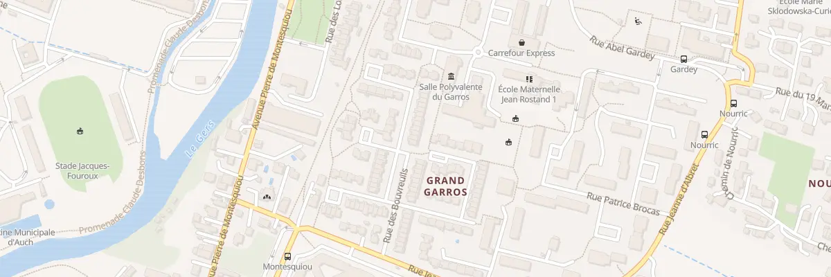 Plan du 40 Rue des Bouvreuils à Auch