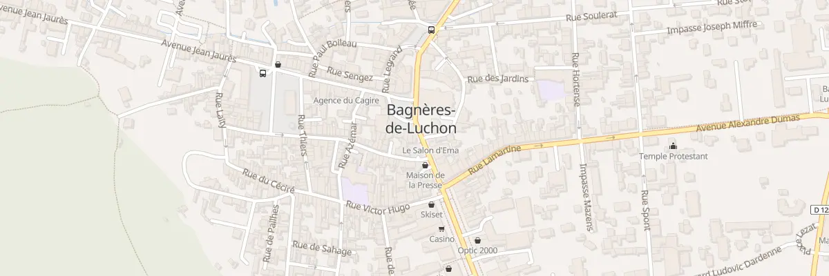Plan du 8 Av Carnot à Bagnères-de-Luchon