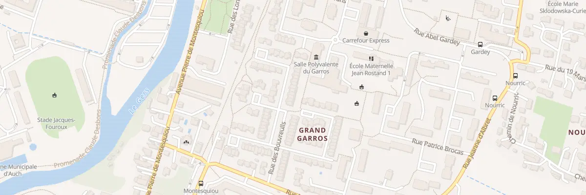 Plan du 42 Rue des Bouvreuils à Auch