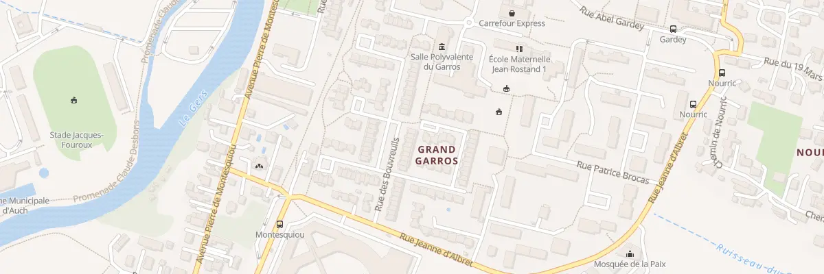 Plan du 34 Rue des Bouvreuils à Auch