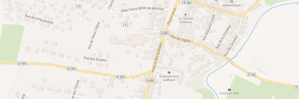 Plan du 6 Av des Pyrénées à Seissan