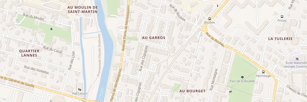 Plan du 12 Rue des Bergeronnettes à Auch