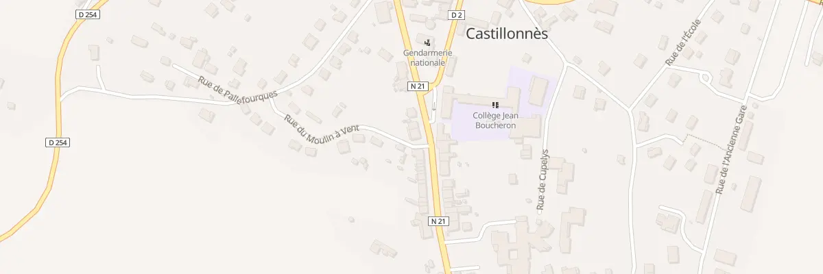 Plan du 3 Av des Pyrenées à Castillonnès