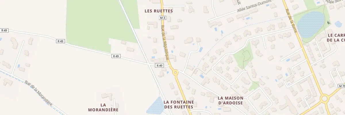 Plan du 30 Rue de la République à Fondettes