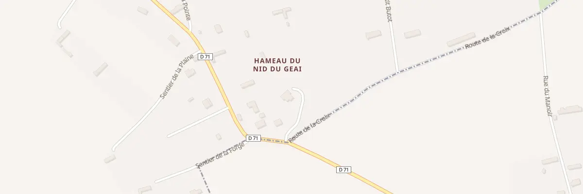 Plan du 1 Rue du Nid de Geai à Butot-Vénesville