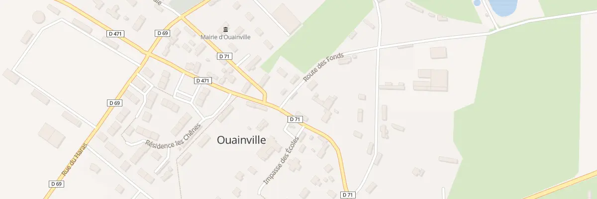 Plan du 10 Rte des Fonds à Ouainville