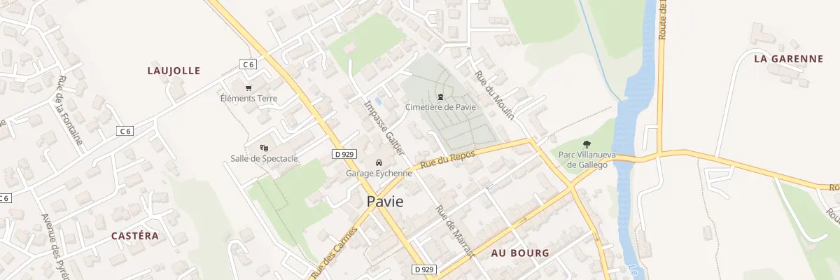 Plan du 3 Rue du Repos à Pavie